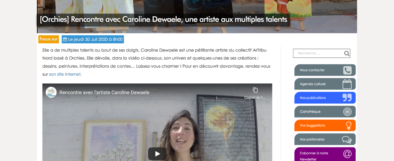Caroline Dewaele, cAro - Article Pévèle Carembault