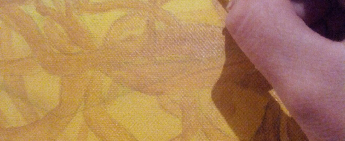 'One Love' work in progress - Caroline Dewaele, cAro - Le Bulbe à Plumes