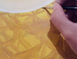 'One Love' work in progress - Caroline Dewaele, cAro - Le Bulbe à Plumes