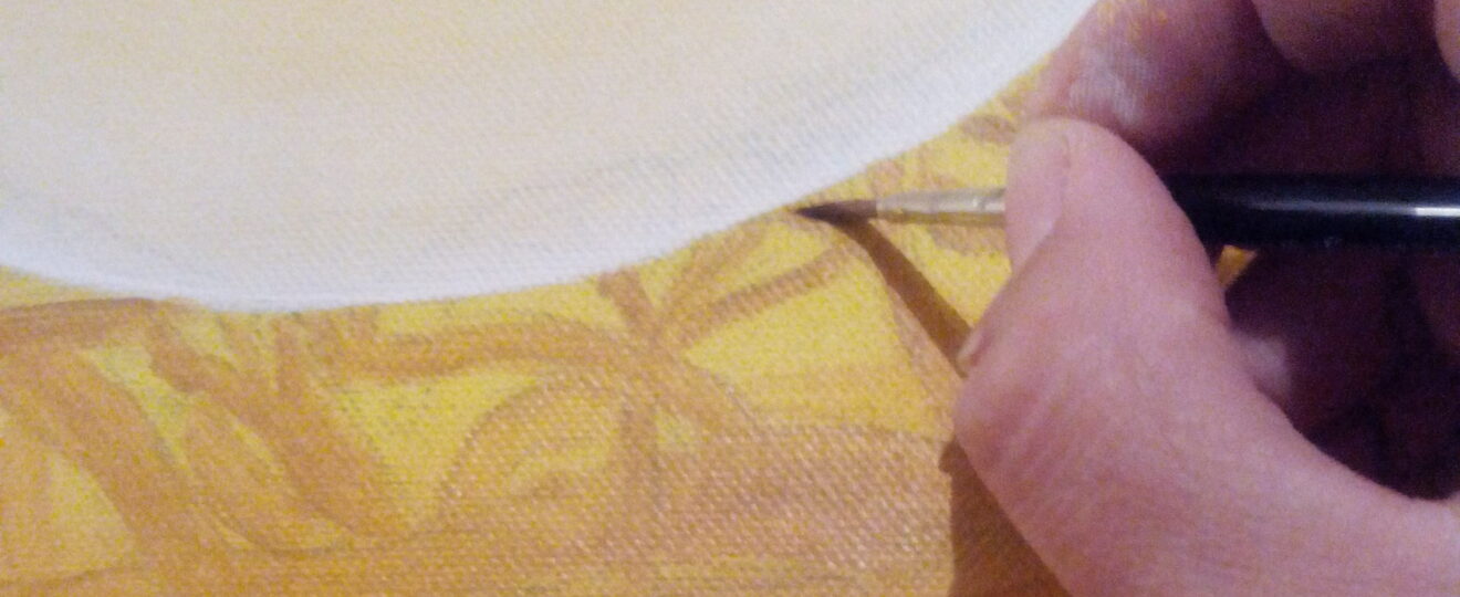 'One Love' work in progress - Caroline Dewaele, cAro - Le Bulbe à Plumes