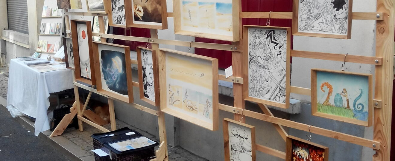 Exposition Billom 2024 - Caroline Dewaele cAro Le Bulbe à Plumes