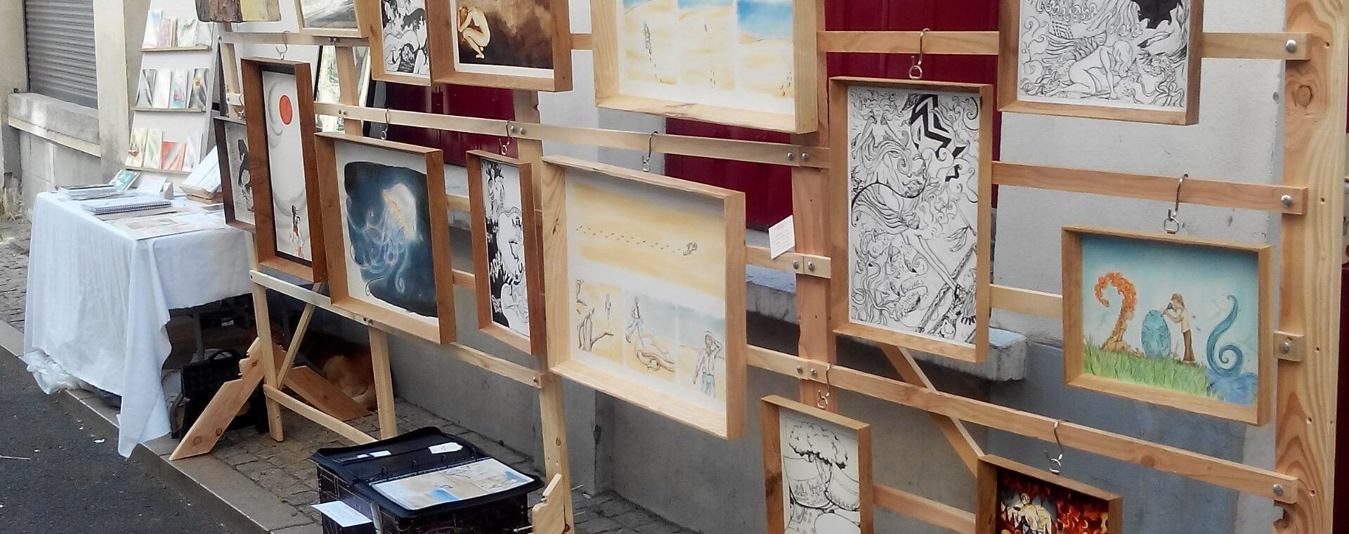 Exposition Billom 2024 - Caroline Dewaele cAro Le Bulbe à Plumes